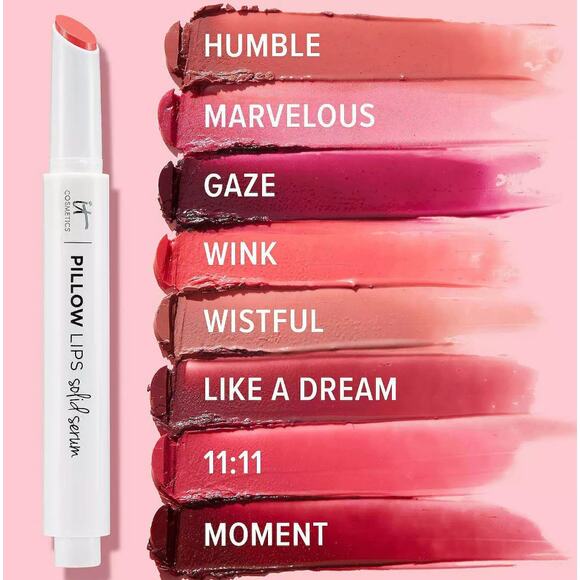 $28 It Cosmetics Pillow Lips Solid Serum 5 in 1 Tinted Gloss in 11:11 - Picture 5 of 8